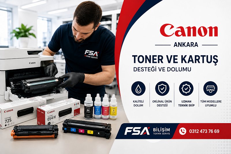 Canon Toner ve Kartuş Dolumu Ankara